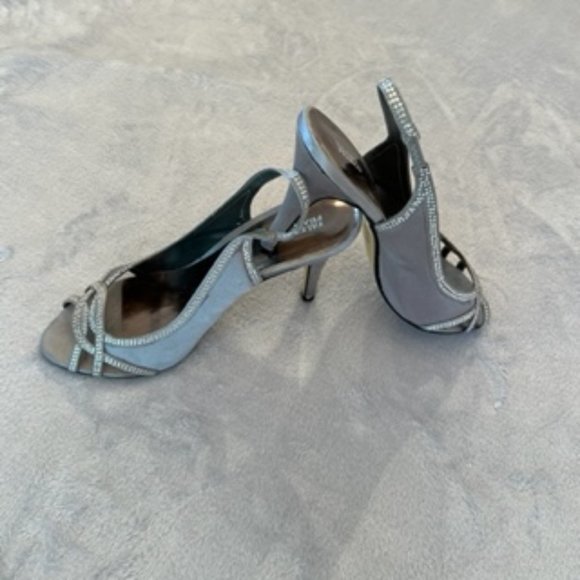 Valenti Franco Women's High Heels Sequin 10 Gray - Picture 1 of 12
